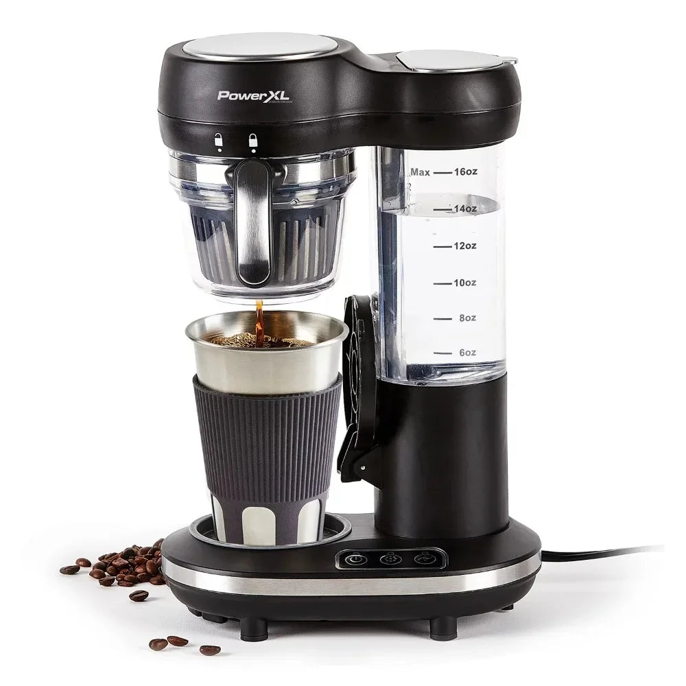 Automatic single cup coffee machine, 16 ounces